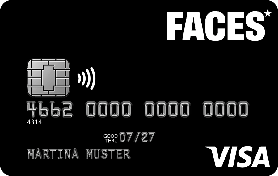 FACES BLACK Card